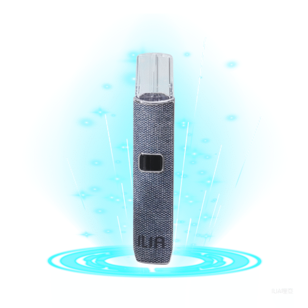 ILIA哩亞電子煙布紋款一代主機 換彈式霧化杆 【牛仔藍】
